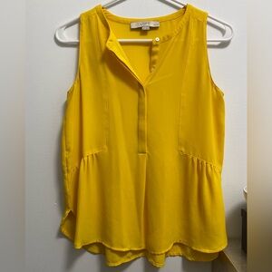 XXSP LOFT Yellow Buttoned Blouse